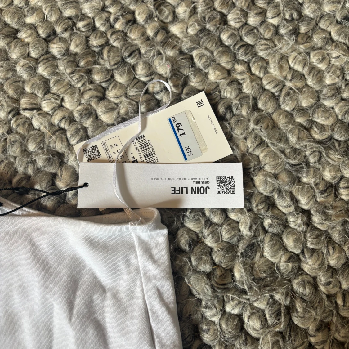 Vit axelbandslös topp  från Zara - 1