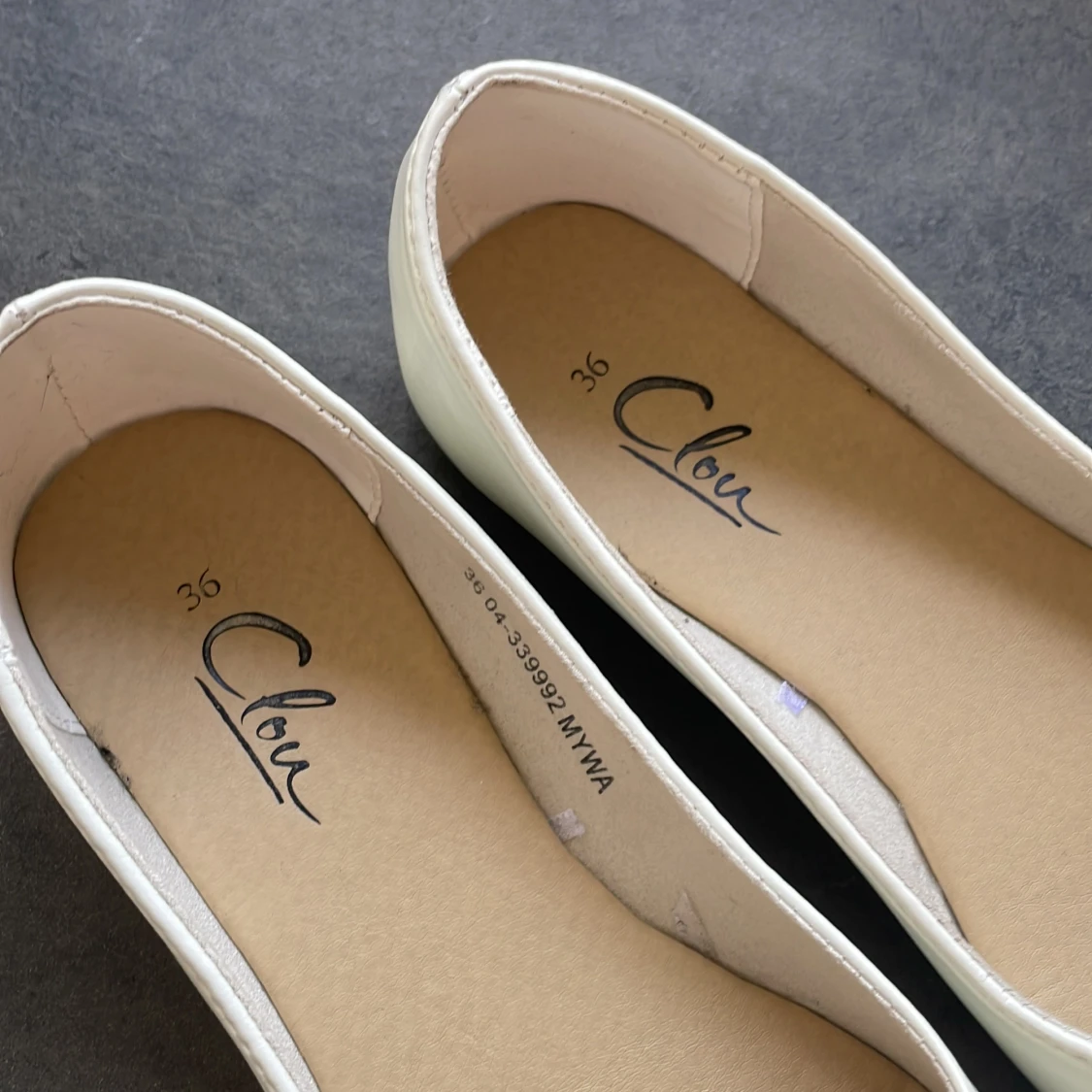 Vita ballerinaskor med rosett - 3