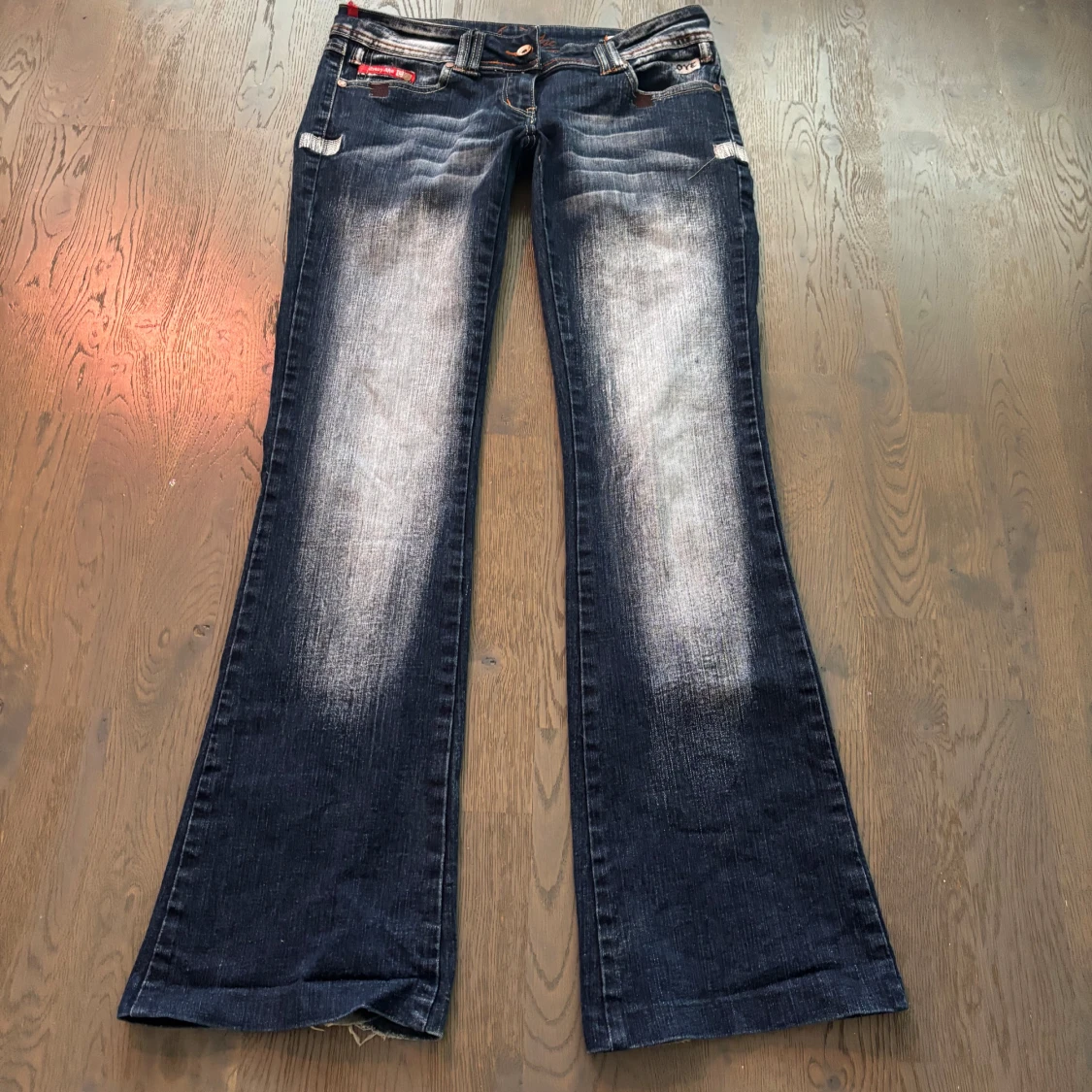 Crazy age lågmidjade bootcutjeans  - 1