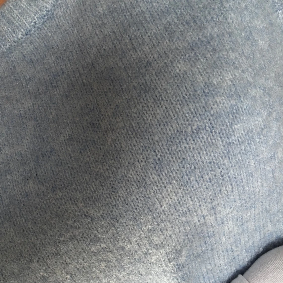 Ljusblå stickad väst - 2