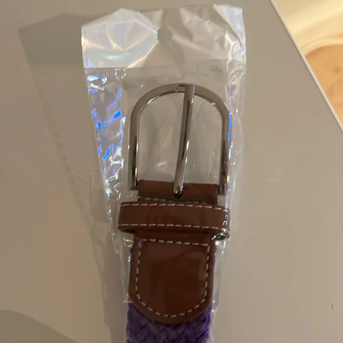 Lila flätat bälte  - 2