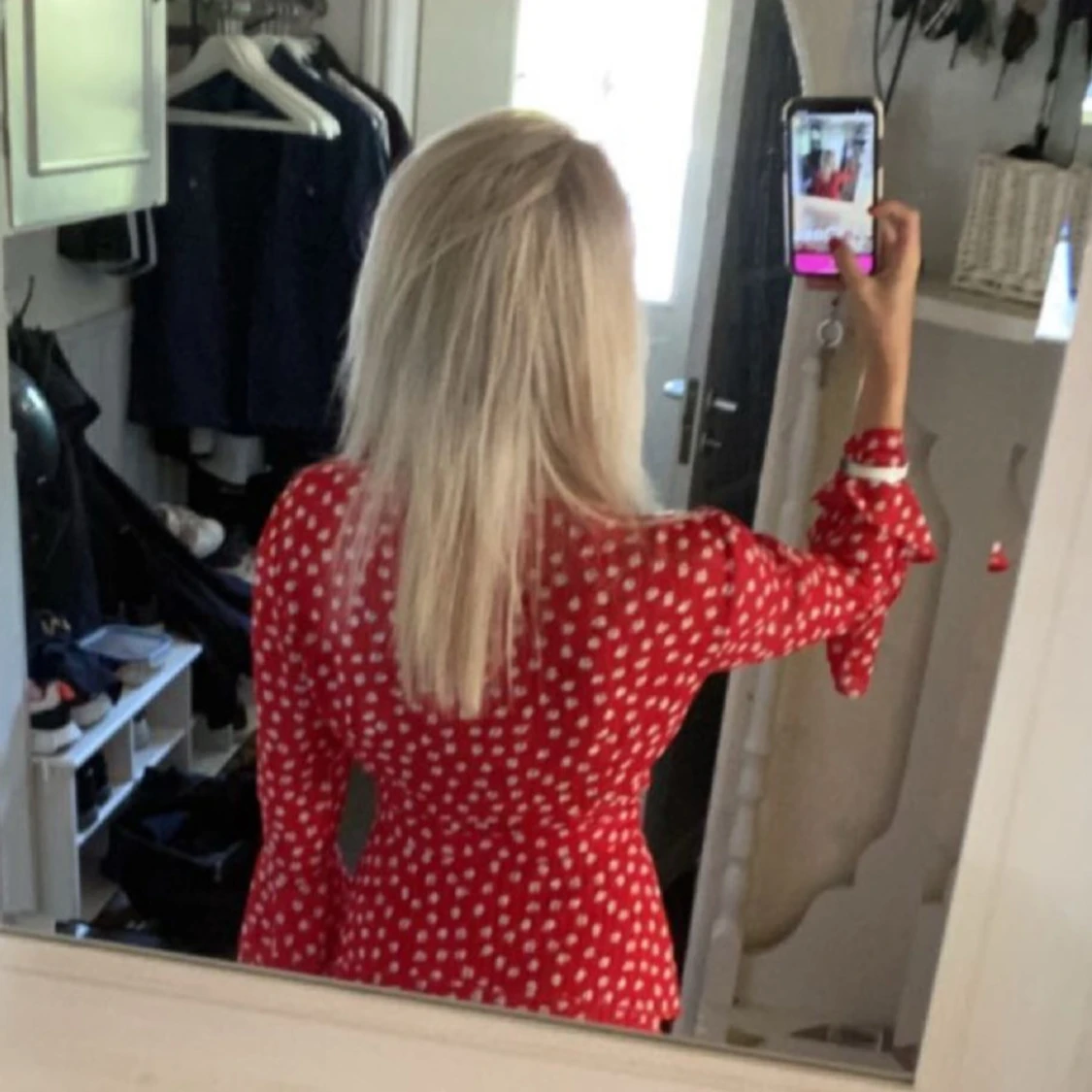 Röd klänning från Adoore - 1