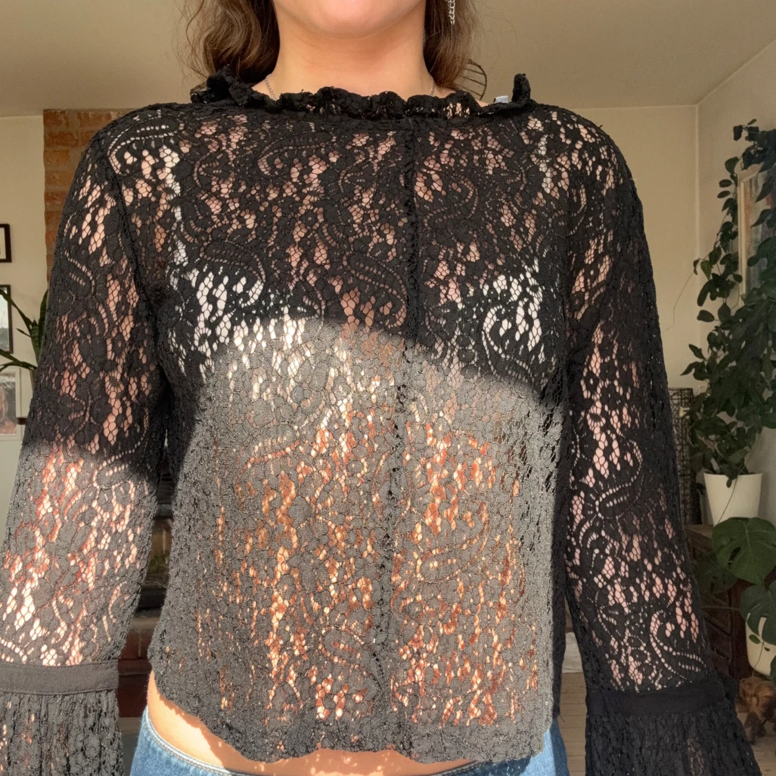 Svart spetsblus från NA-KD - 2