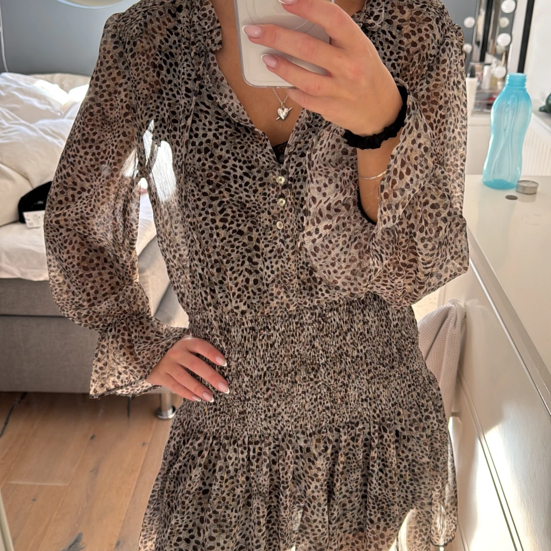 Leopard klänning zara - 1