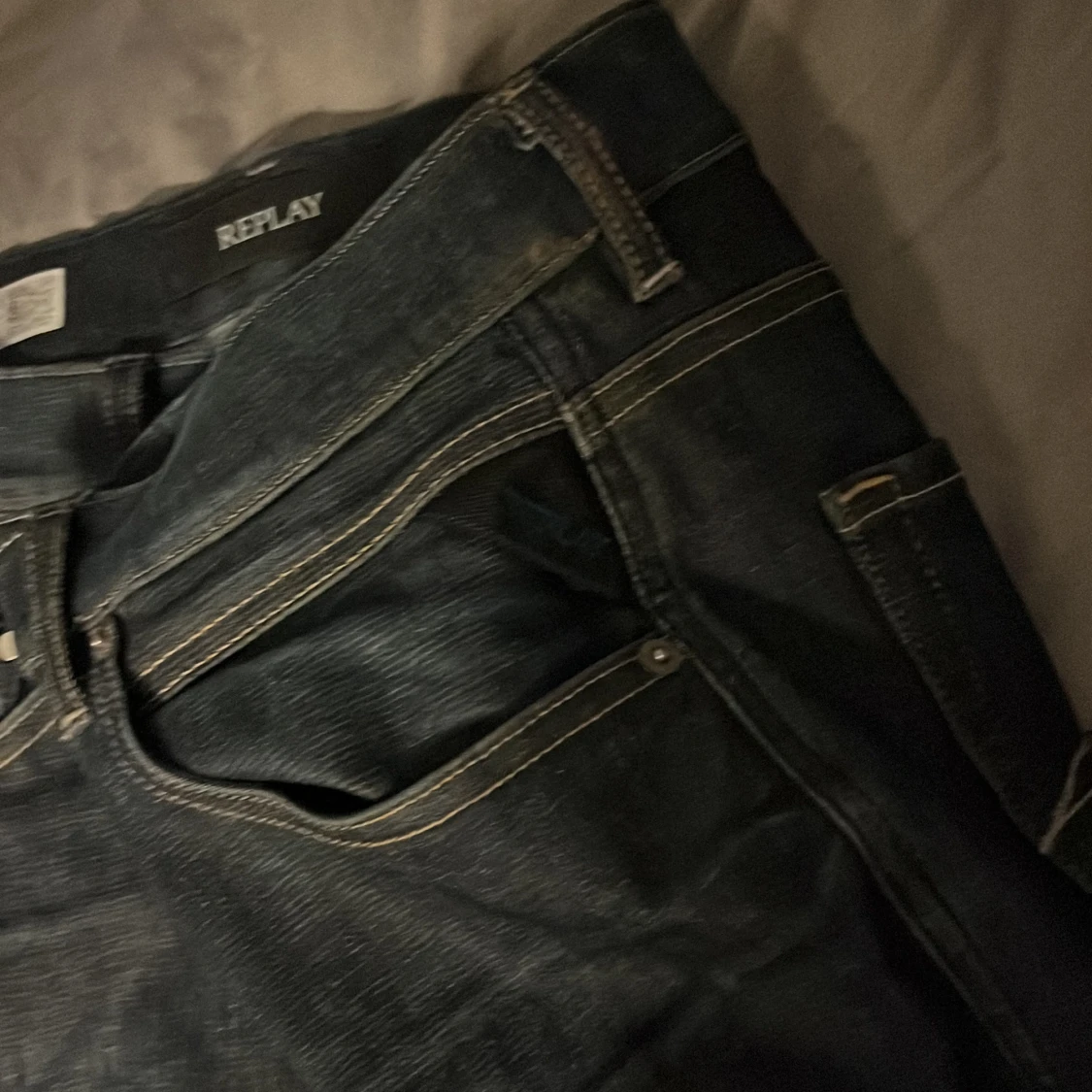 Mörkblå jeans från Replay - 4