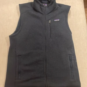 Blå fleeceväst från Patagonia - Säljer en stilren Patagonia väst. Skick är 9-10 har knappt använt den. Skriv vid minsta fråga och priset är ej hugget i sten. Tar även imot byten 