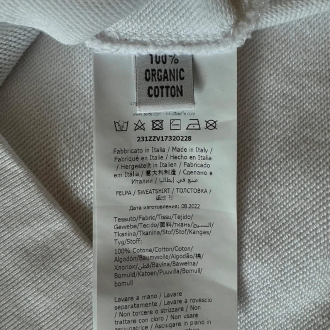 Vit Moschino sweatshirt med björntryck - 2