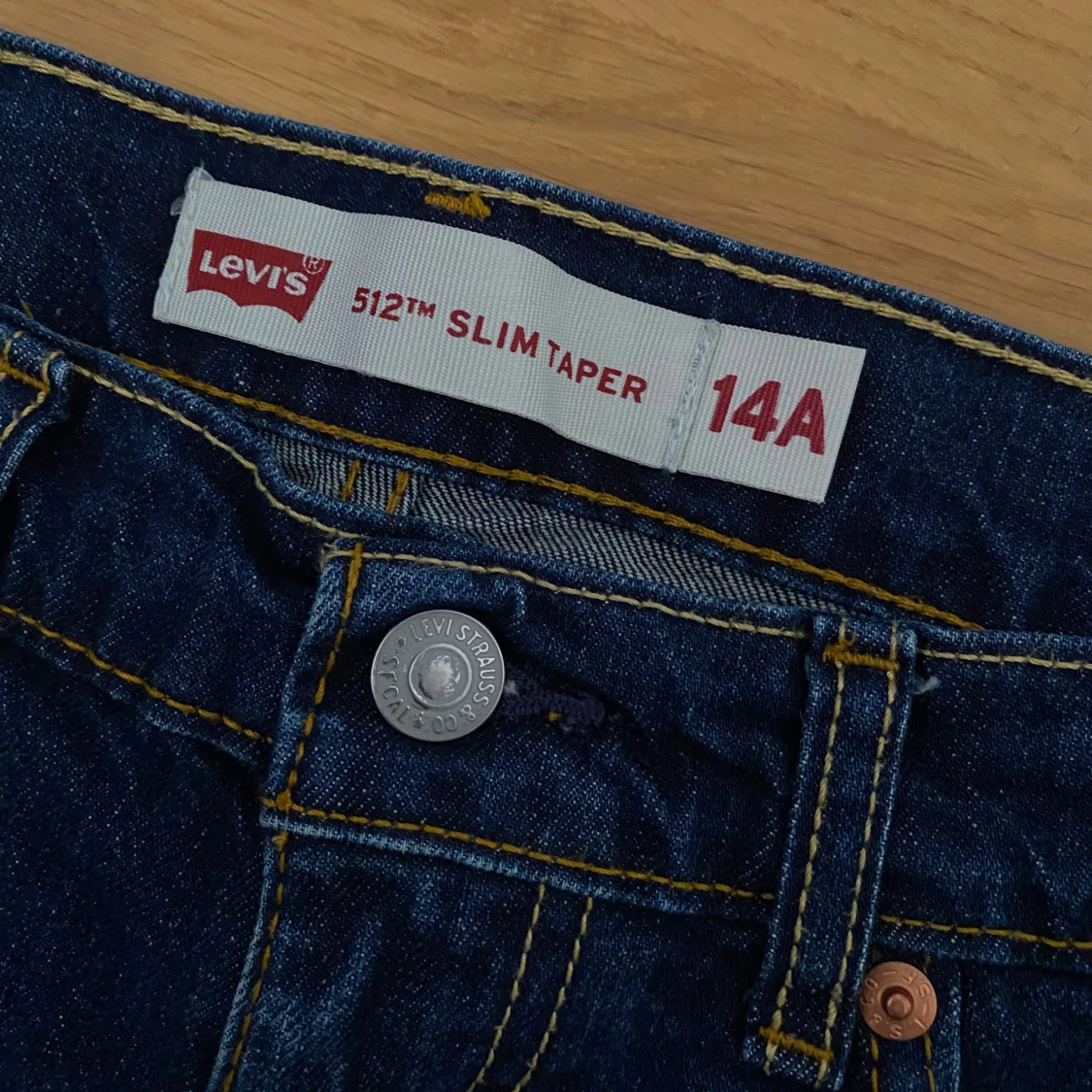 Levi's 512 mörkblå jeans - 4