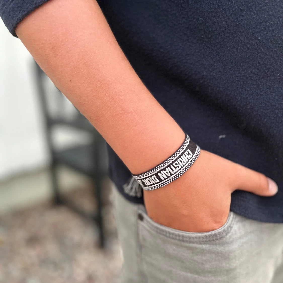 Svart/ vitt armband  REA !  - 4