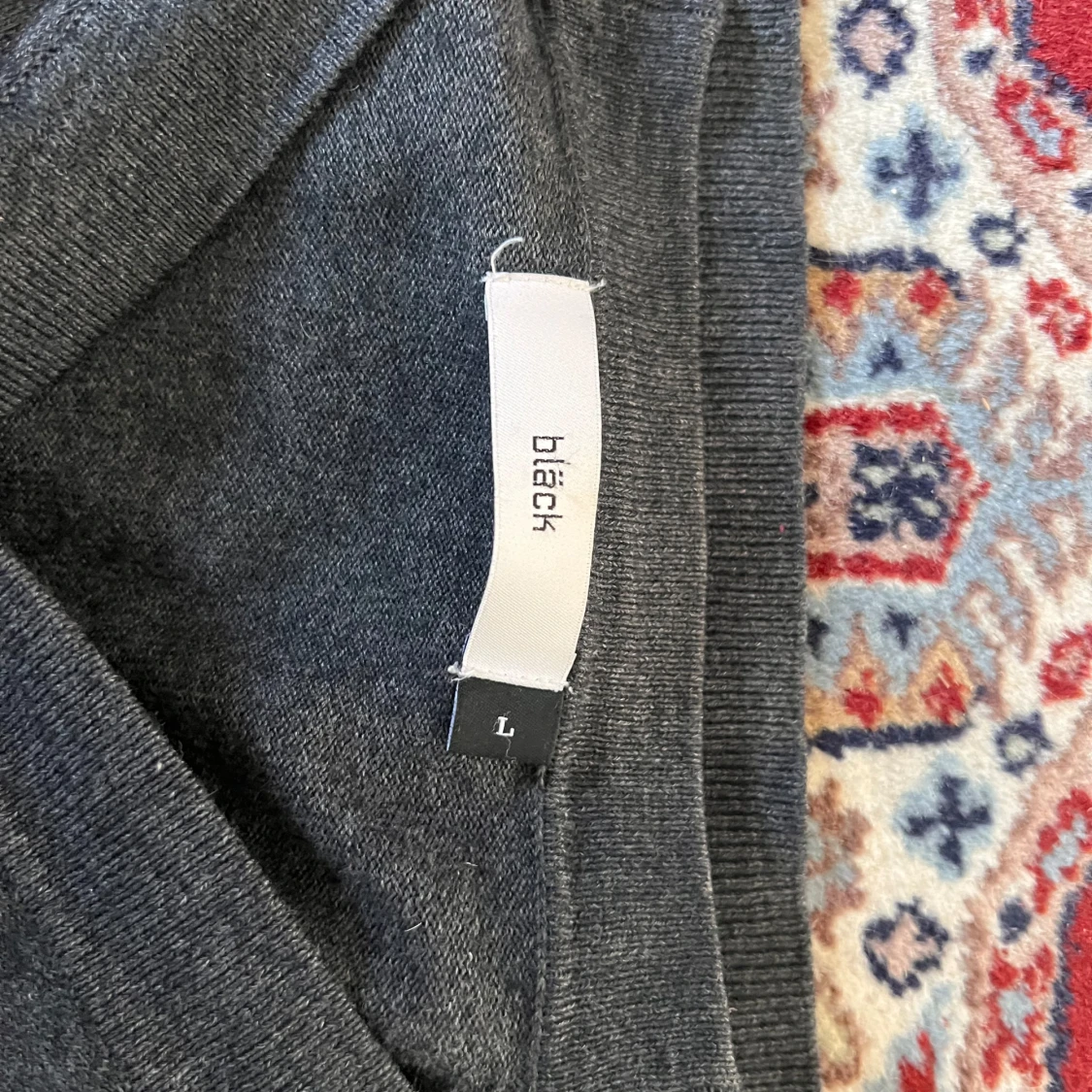 Mörkgrå kofta från Bläck, storlek L - 2