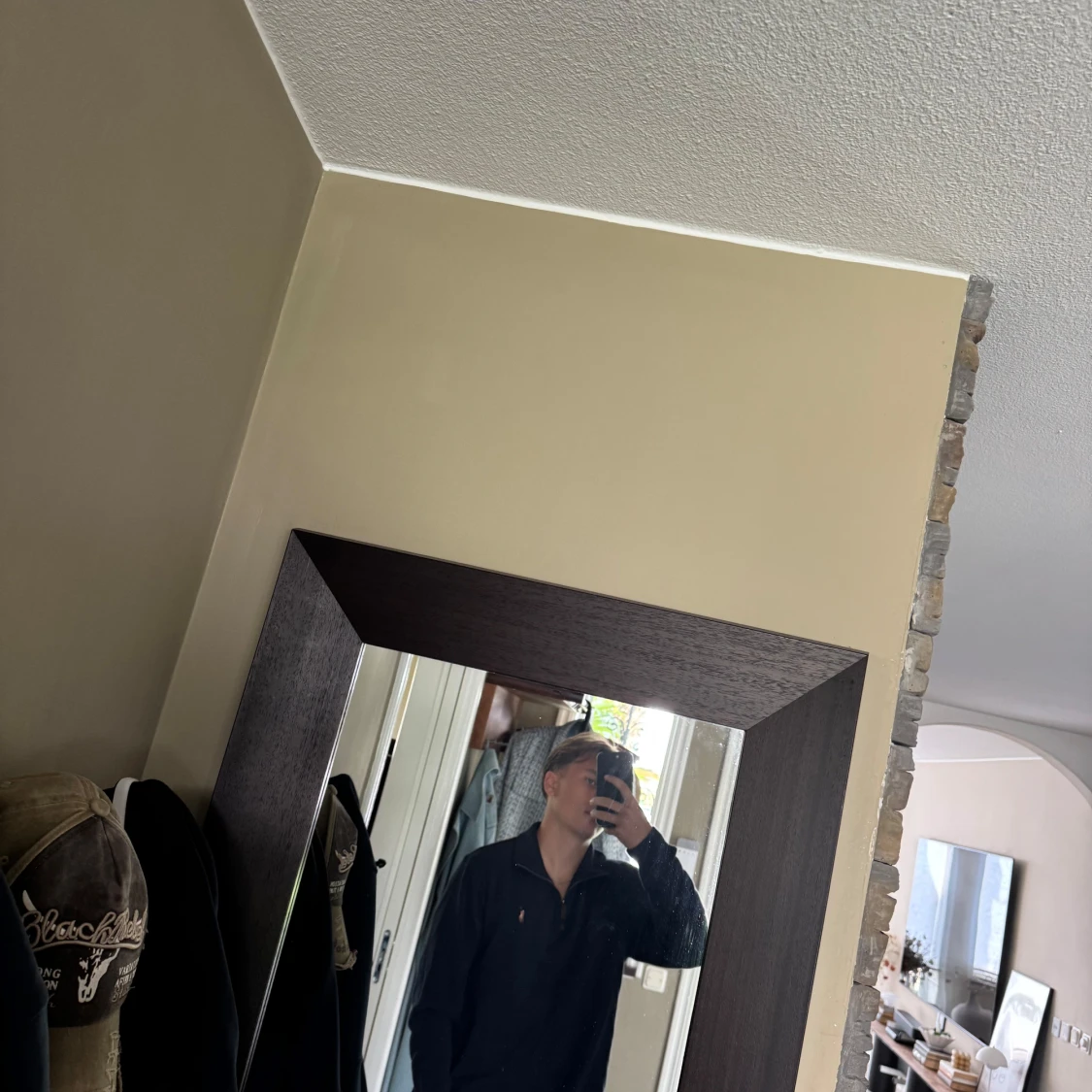 Mörkblå ralph lauren zip hoodie - 1