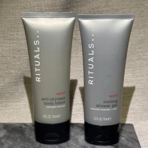 Nya! Rituals Sport Body Lotion & Shower Gel - Helt nya! Två produkter från Rituals Sport-serie: en anti-dryness body lotion med aktivt kol och en cooling shower gel med aktivt kol och mint. Båda i stilrena grå tuber på 70 ml. Perfekt för dig som vill ha en fräsch och återfuktande känsla efter träning.