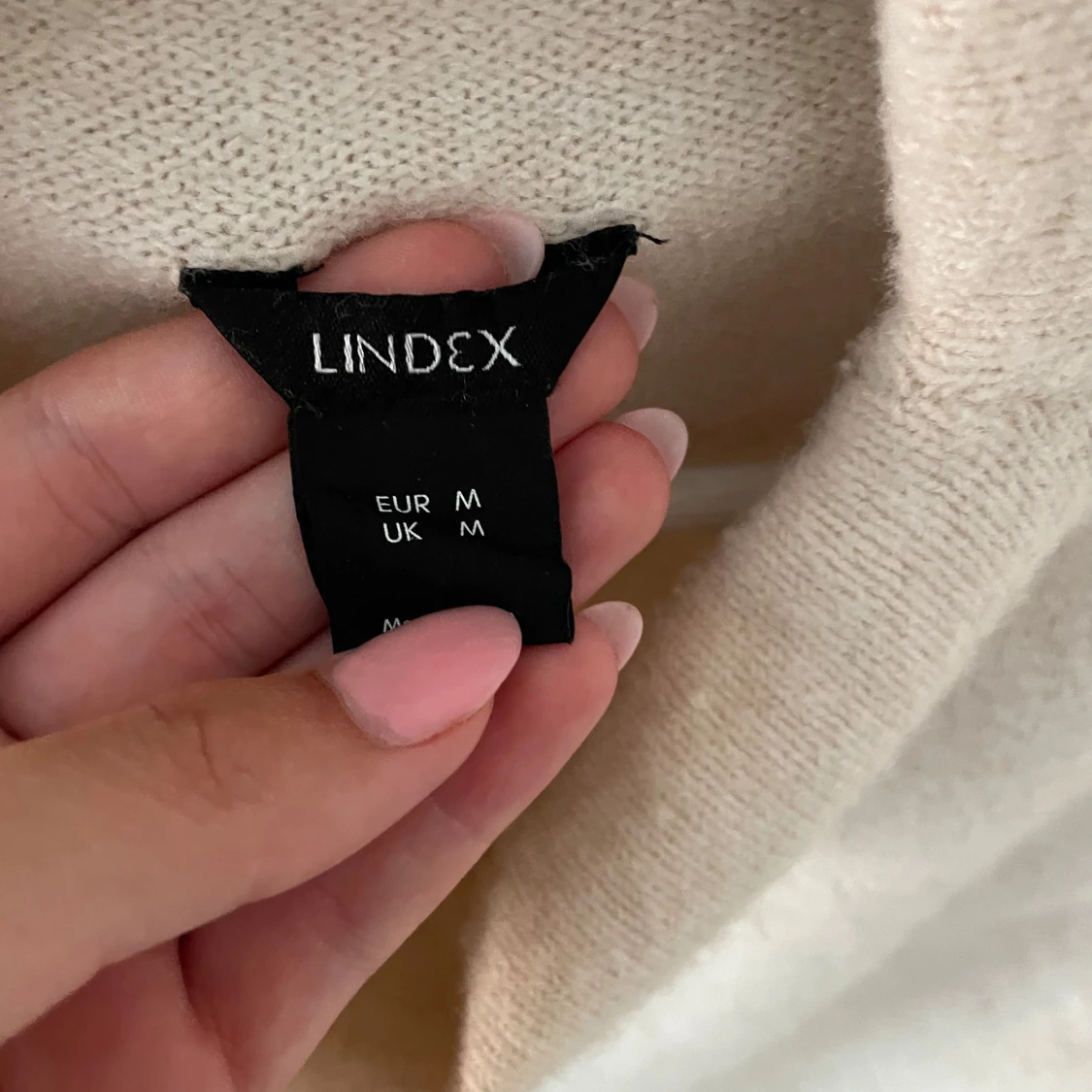 Beige stickad ärmlös tröja Lindex - 2