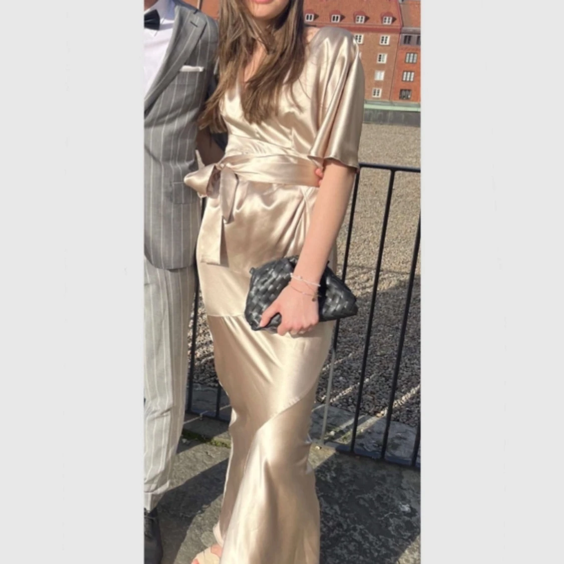 Maxiklänning satin Asos - 2