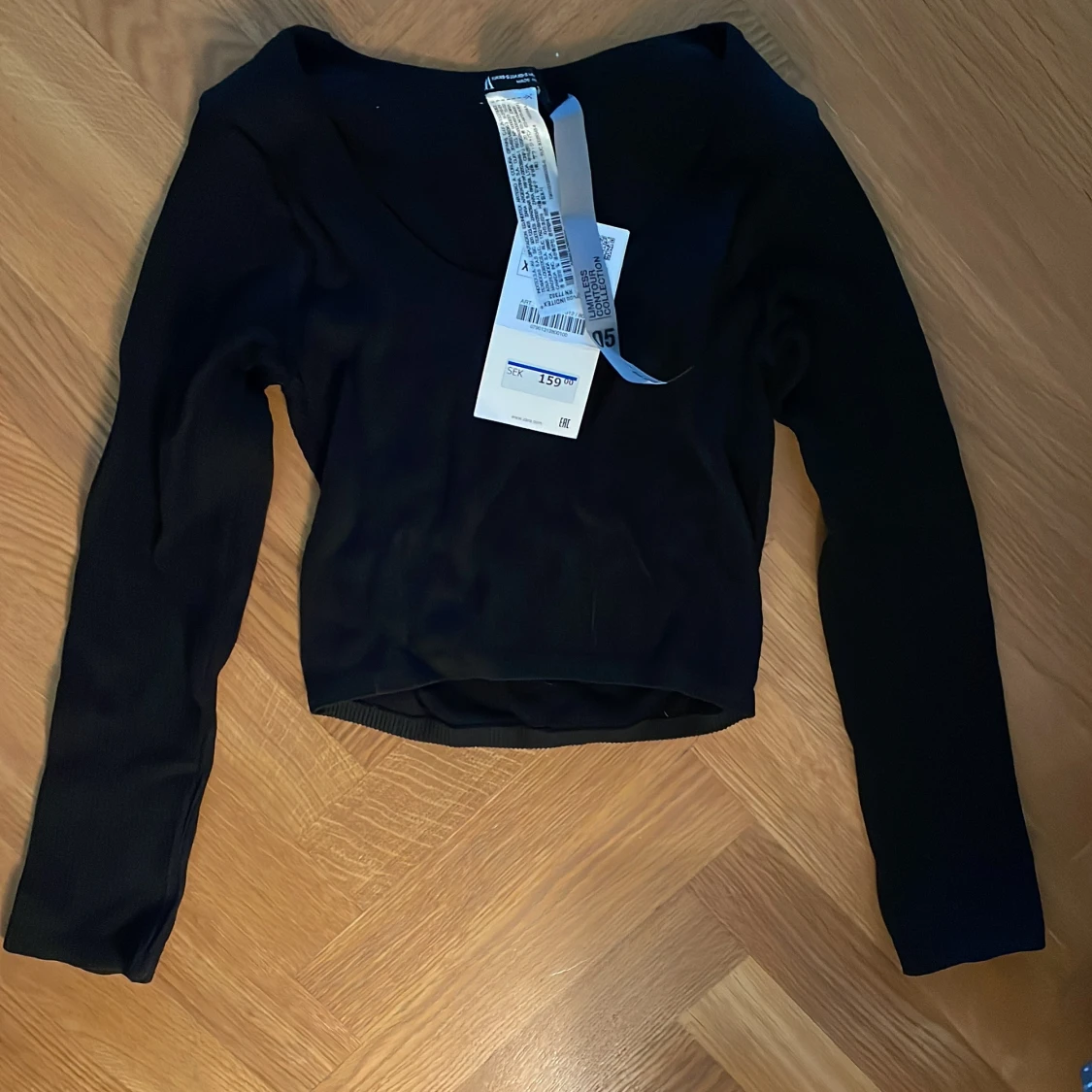 Svart långärmad topp från Zara