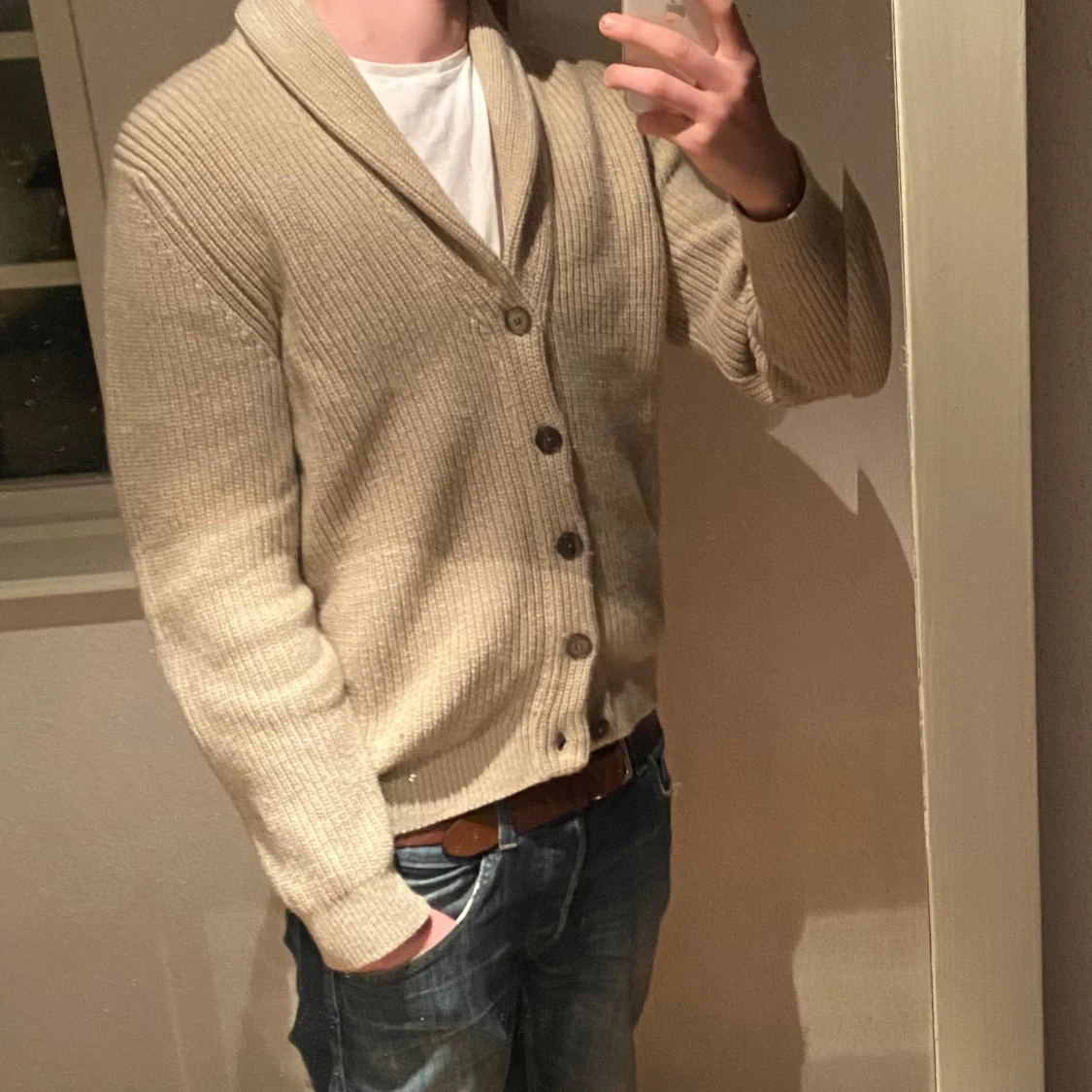 Beige kofta från Massimo Dutti - 2