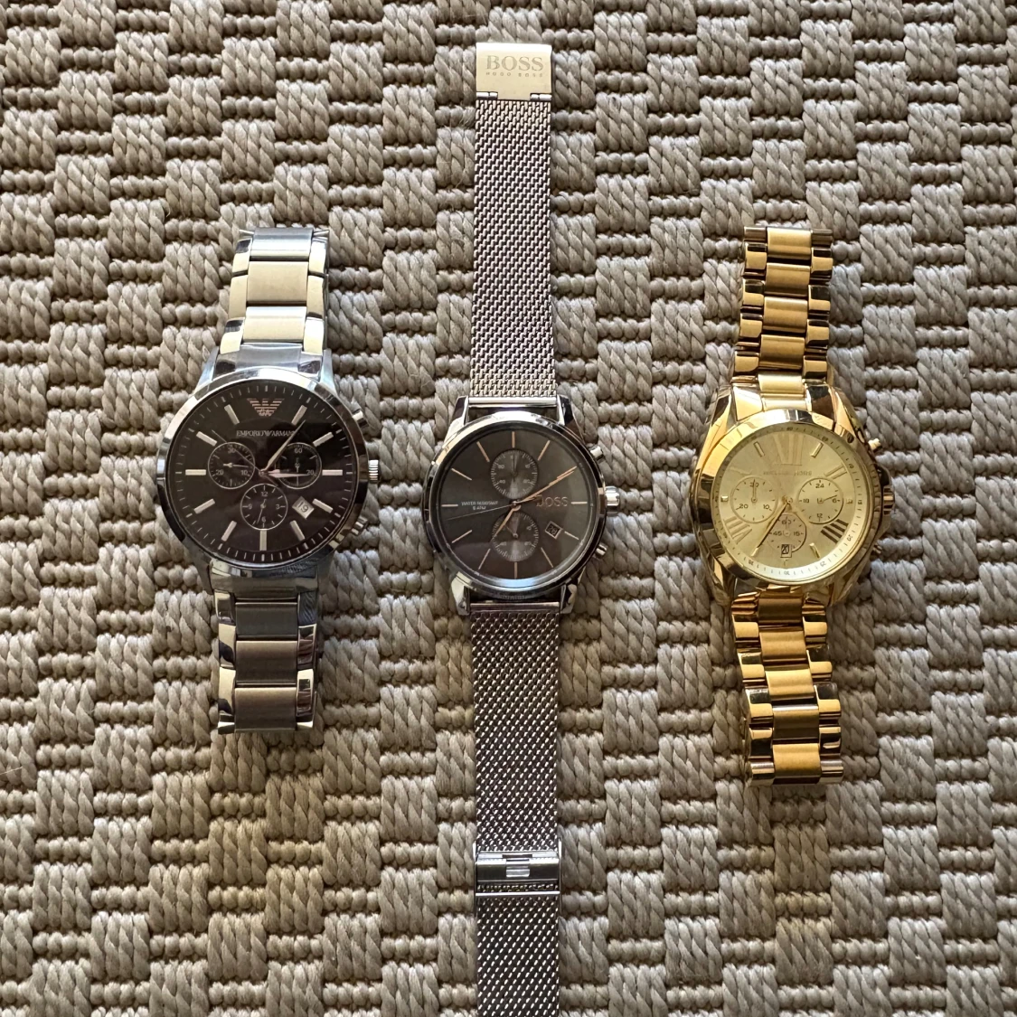 Klockor från Hugo boss, emporio Armani, Michael kors