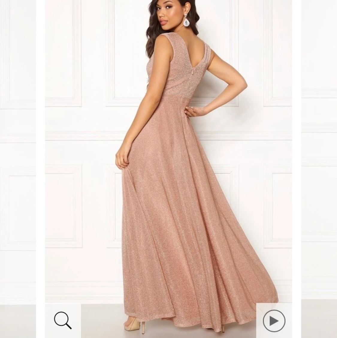 Glittrig Nude Balklänning - 90