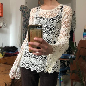 Spets blus - Spetsblus! Köpt secondhand men från lindex💋💋