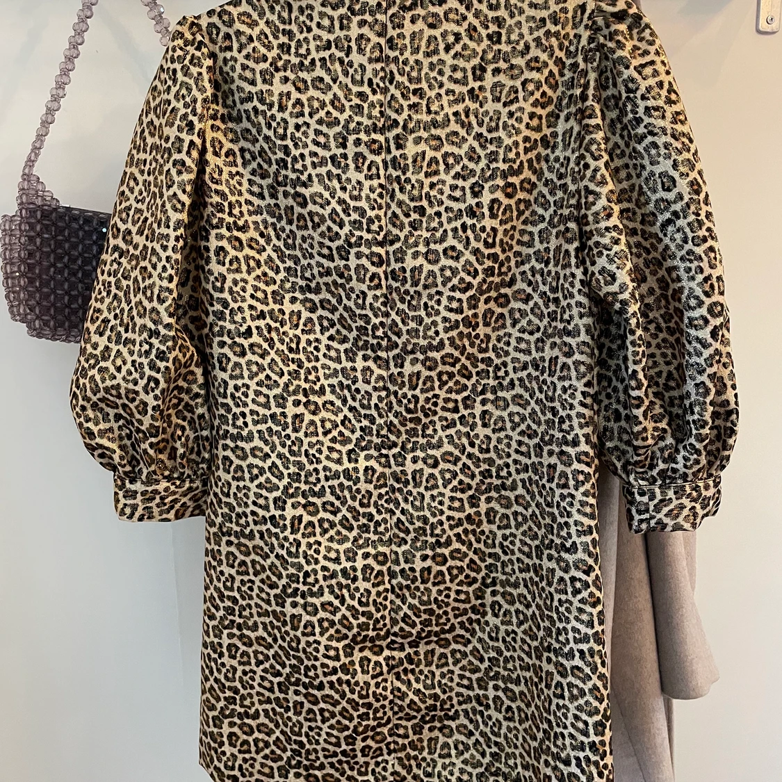 Leopardmönstrad klänning strl S - 90