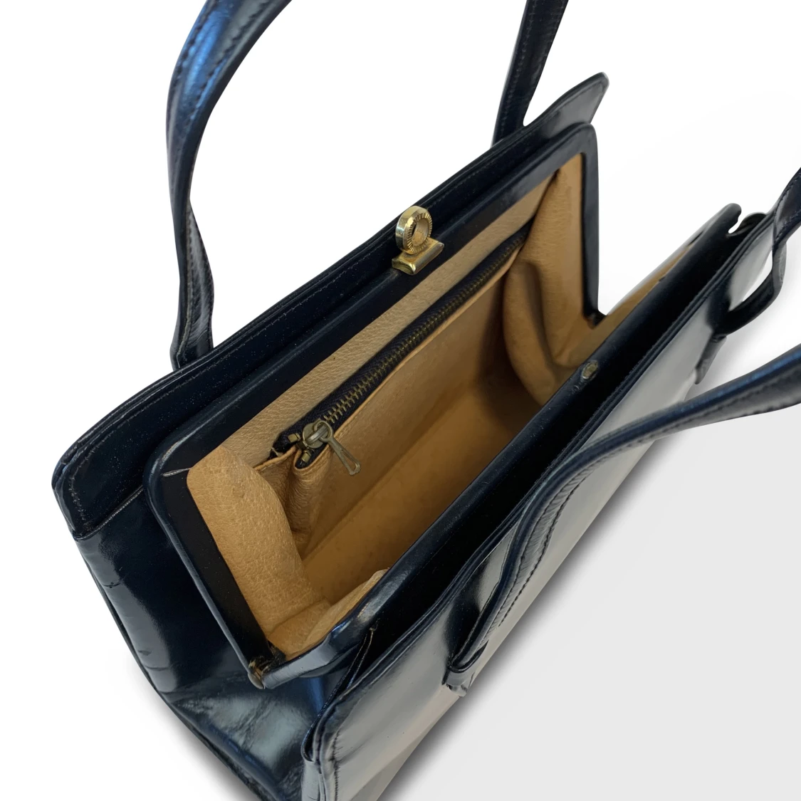 50's Leather Handbag - 91