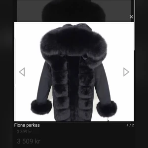 Pälsjacka svart - Pälsjacka , i svart Aldrig använd för liten för mig . NY skick , skriv för mer bilder