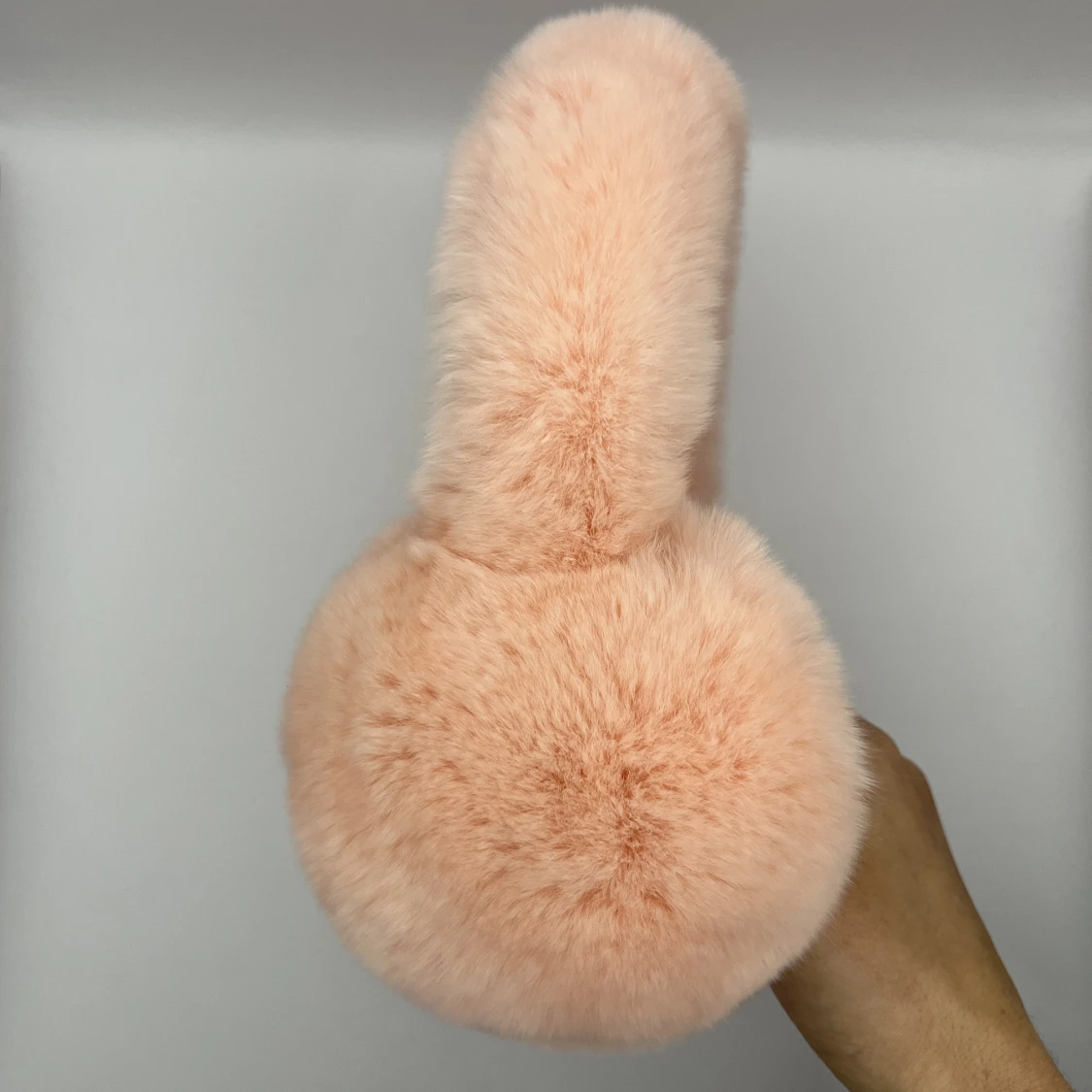 Äkta päls öronmuffar  - 90