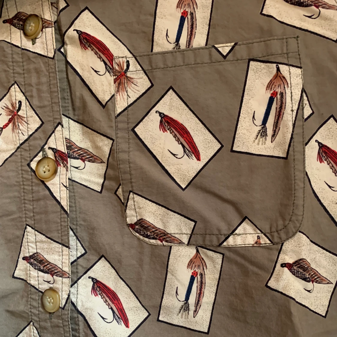 Vintage Fishing Short Sleeve Button Down - 91