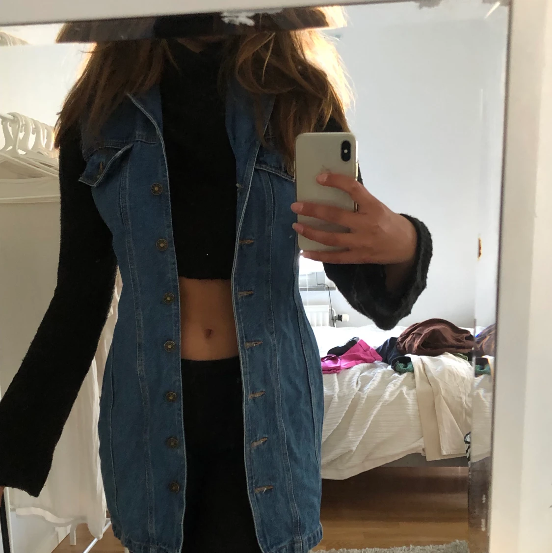 Jeans klänning/väst  - 90