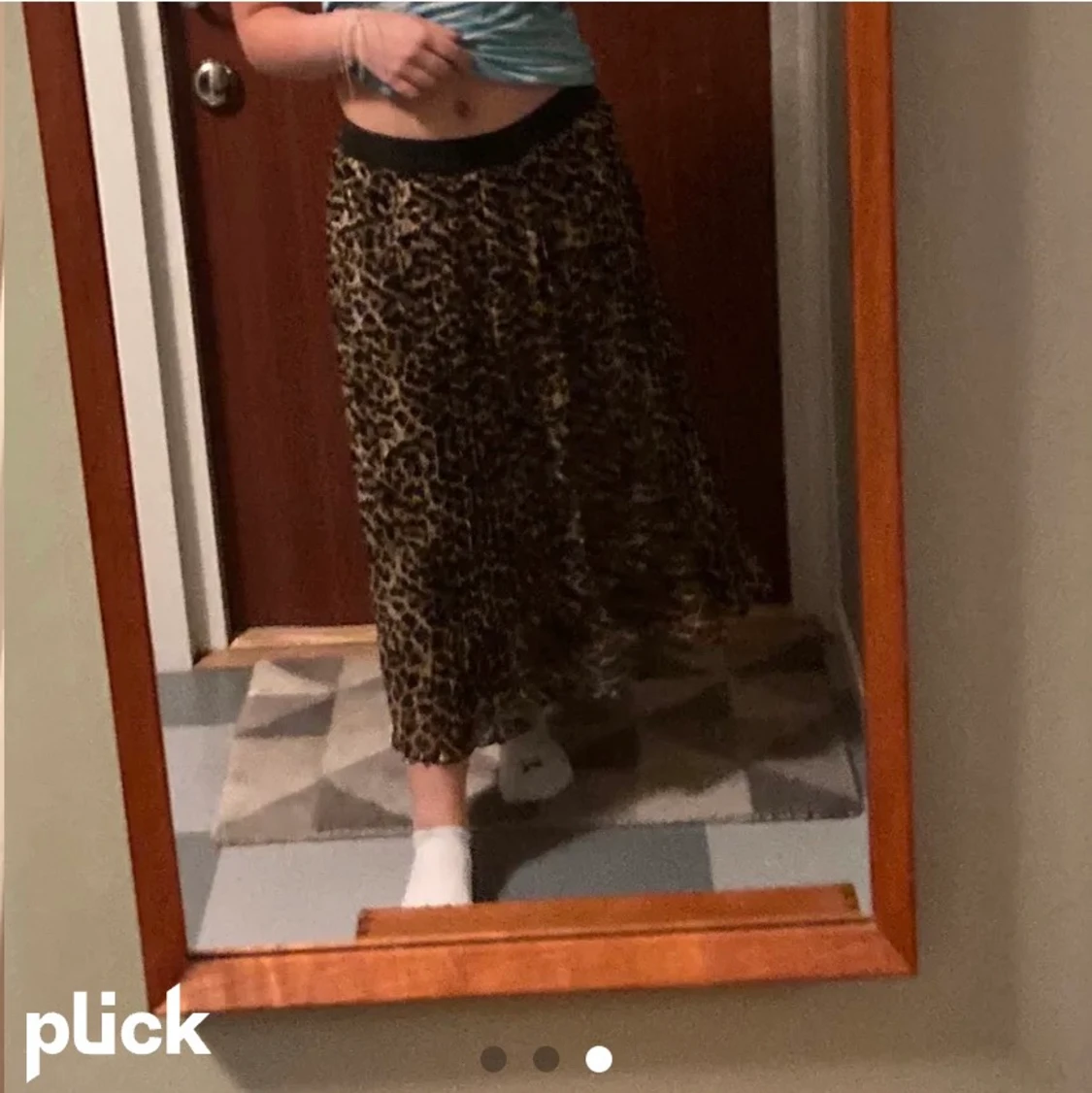 Lång Leopard kjol - 91