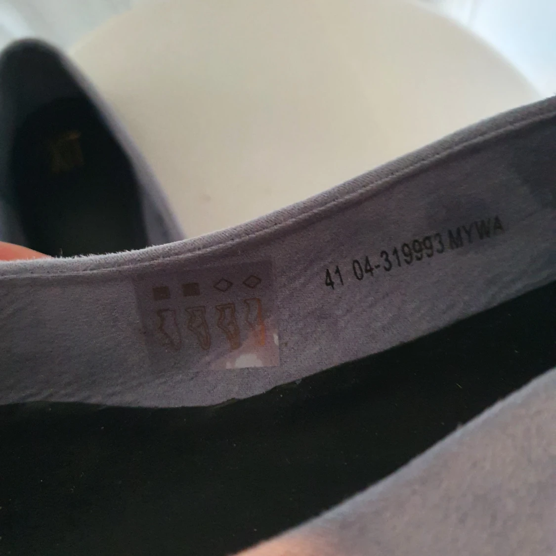 Lågskor spetsiga lila/grå st 41 - 91