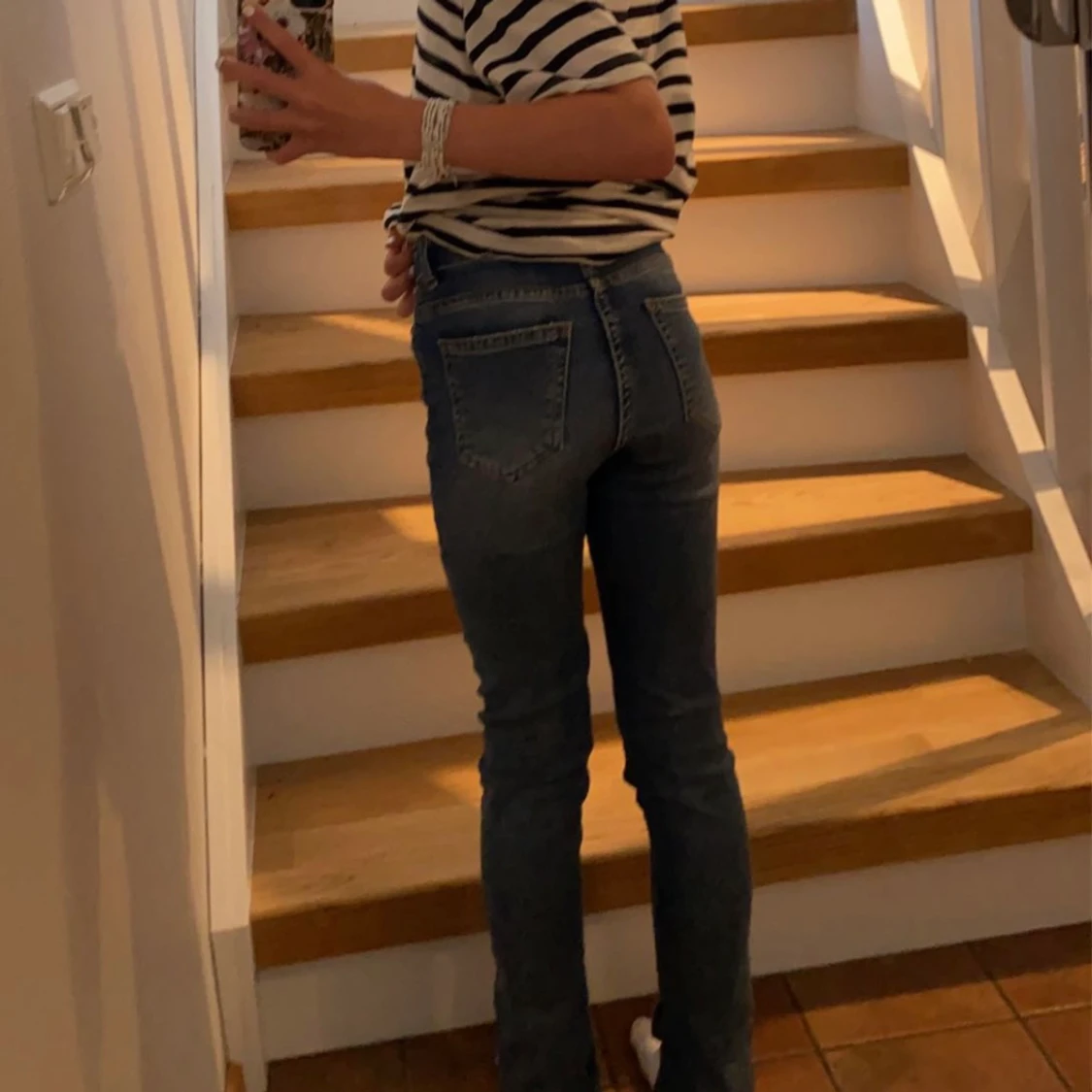 Mörkblåa skinny jeans 👖 - 90