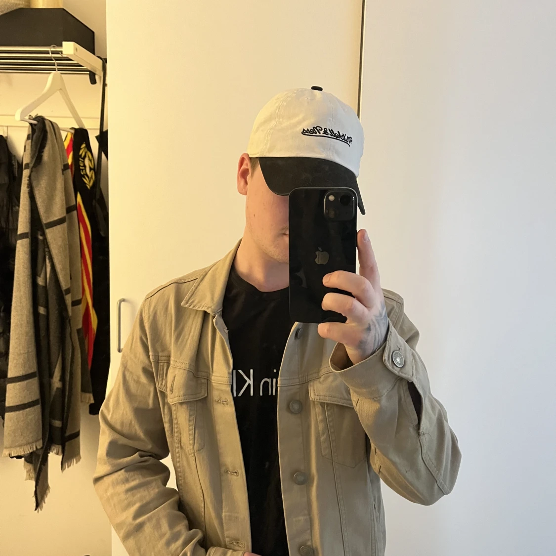 Beige Jeans Jacka - 90