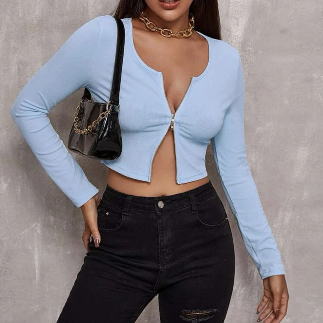 Kort topp m. dagkedja