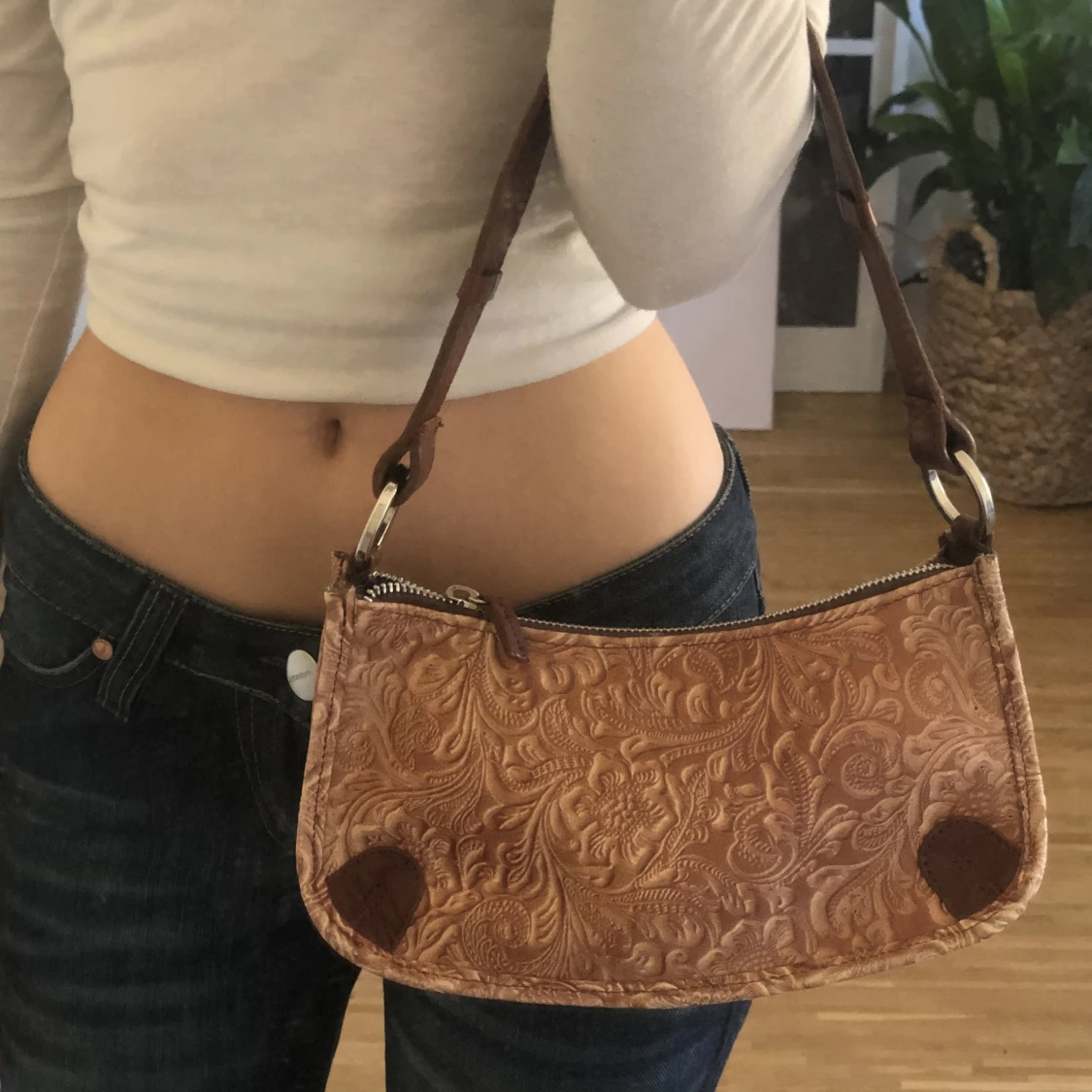 Brun axelväska - 91