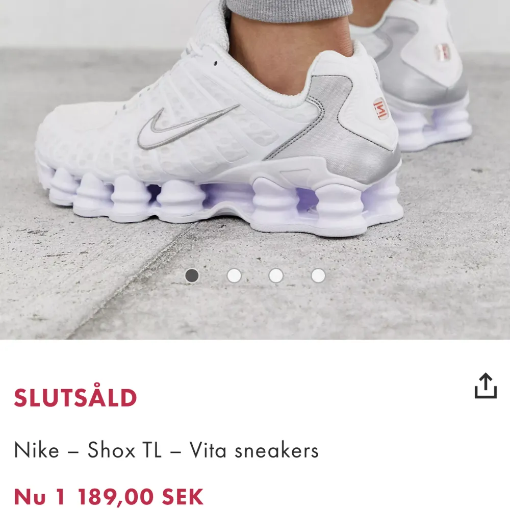 Säljer ett par Nike Shox Tl som knappt är använda och är i superbra skick!! De är i färgen brun/lila. Kan skicka fler bilder privat det är bara o fråga💗💗. Skor.