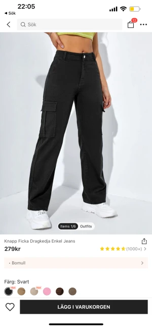 Cargo pants - Oanvända. Har flera liknande så ingen användning av dessa.  Storlek s normala i storlek 