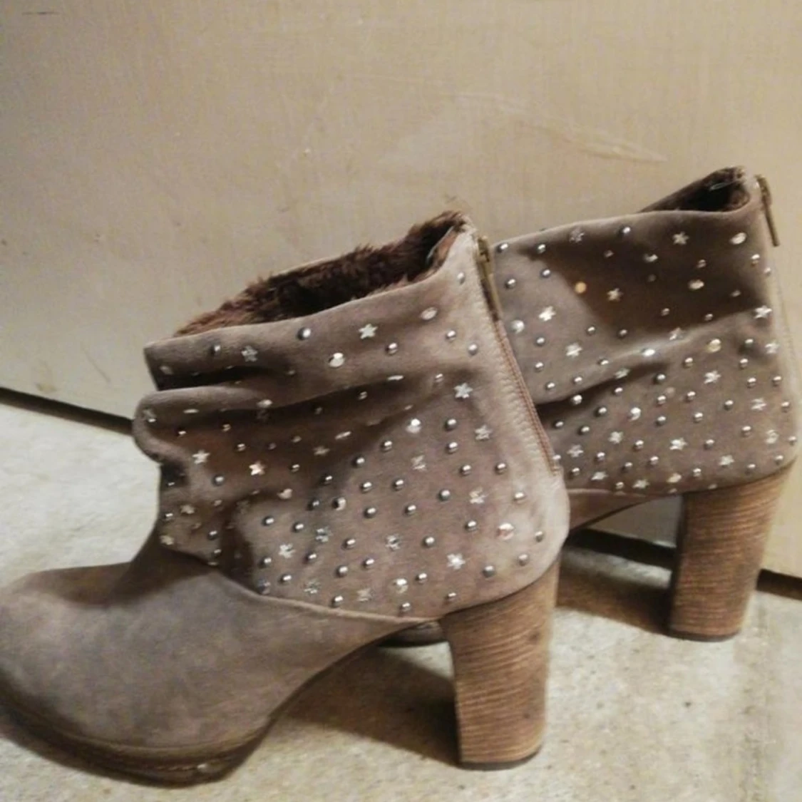 Stövletter, stövlar, mocca - 91