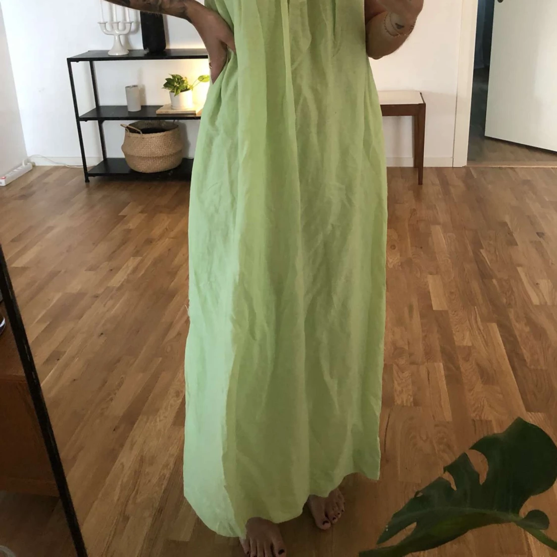 Grön långklänning - 90