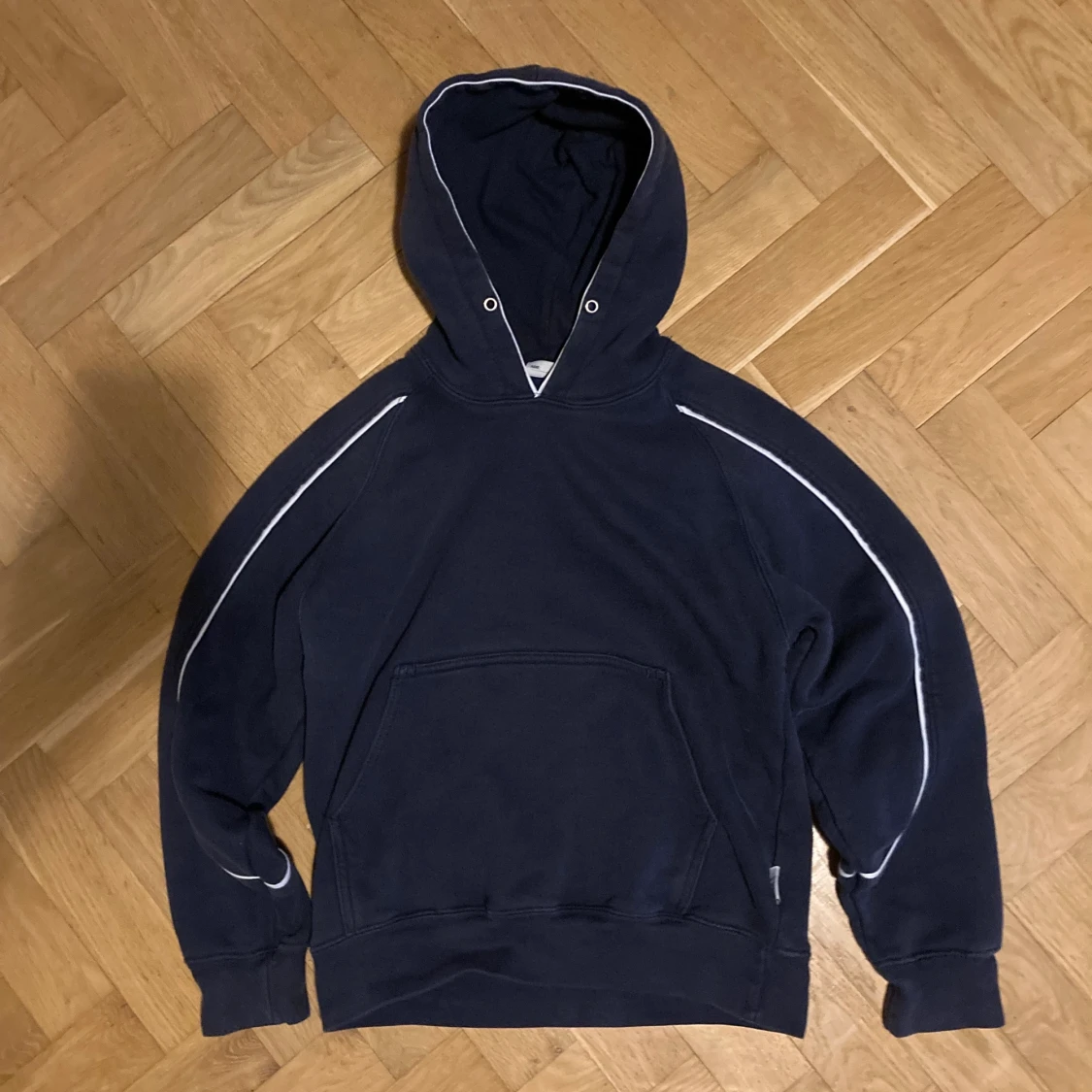 Blå Swi Hoodie