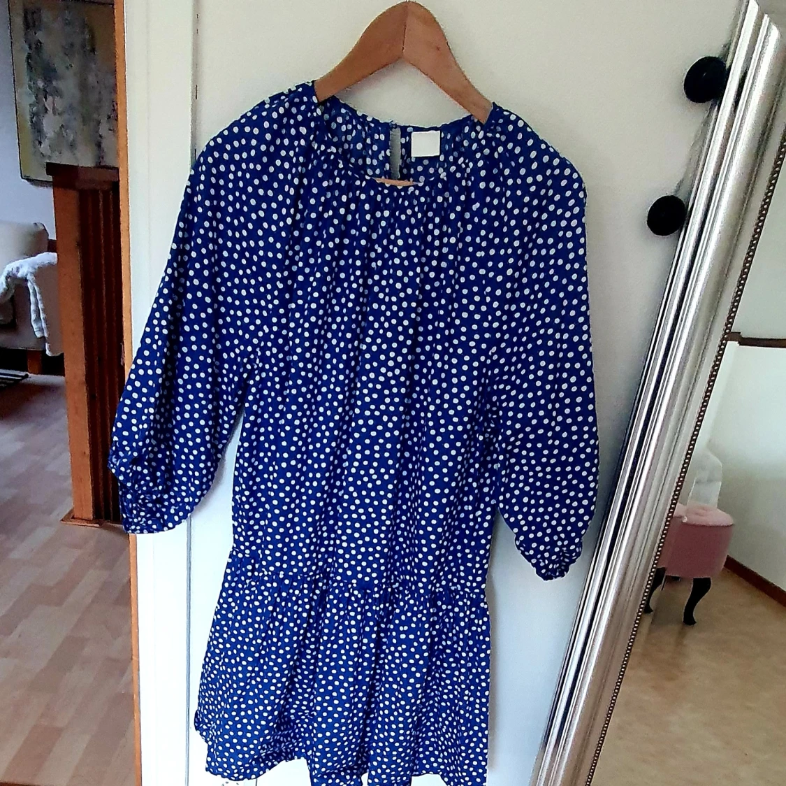 Kornblå klänning Hm stl M