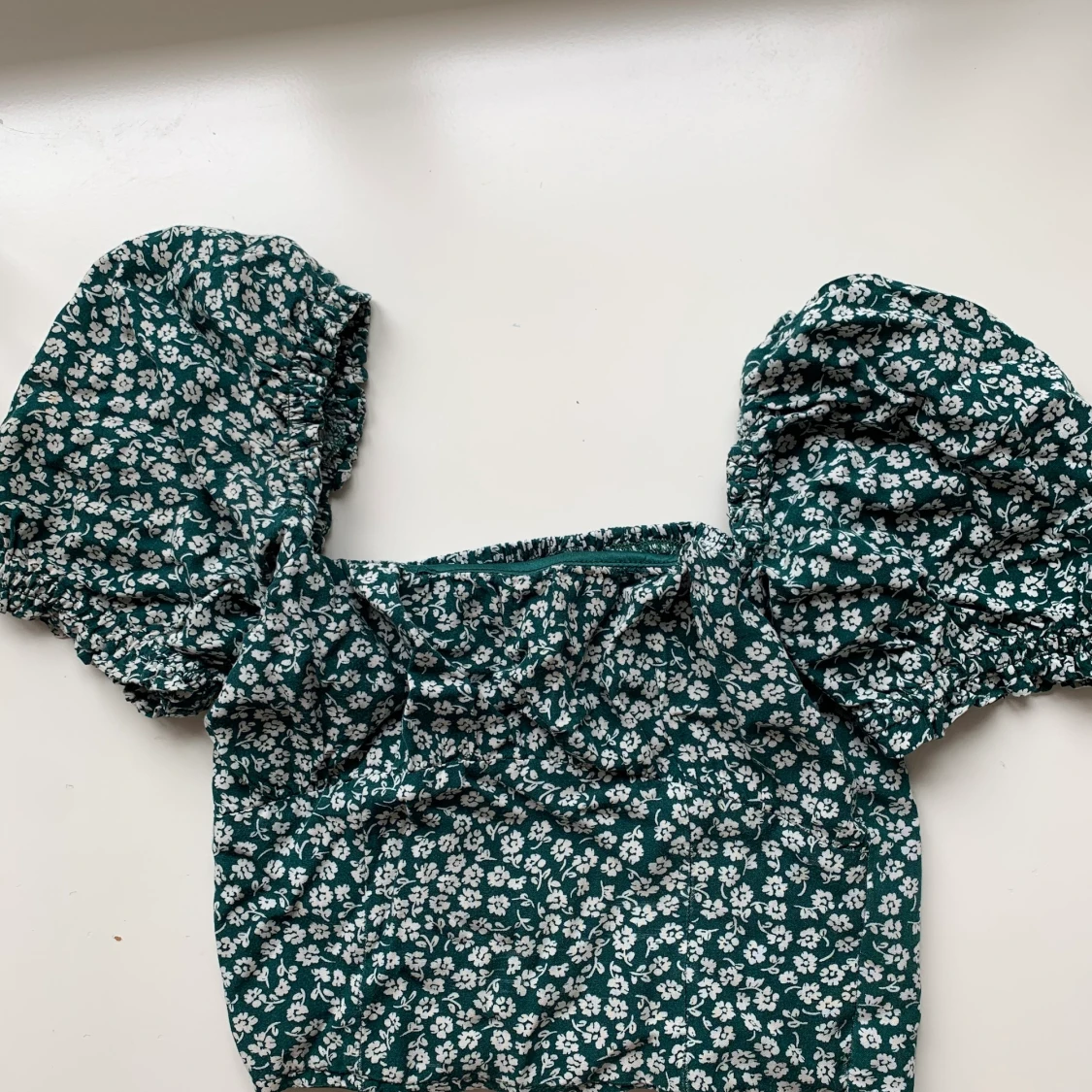 💚Grön blommig topp💚 - 90