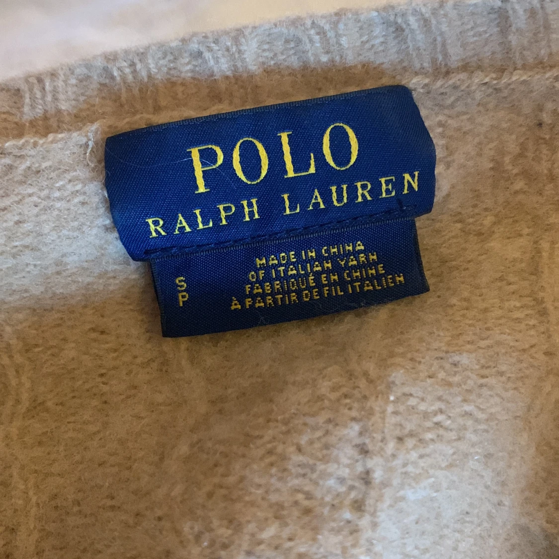 Polo tröja beige  - 90