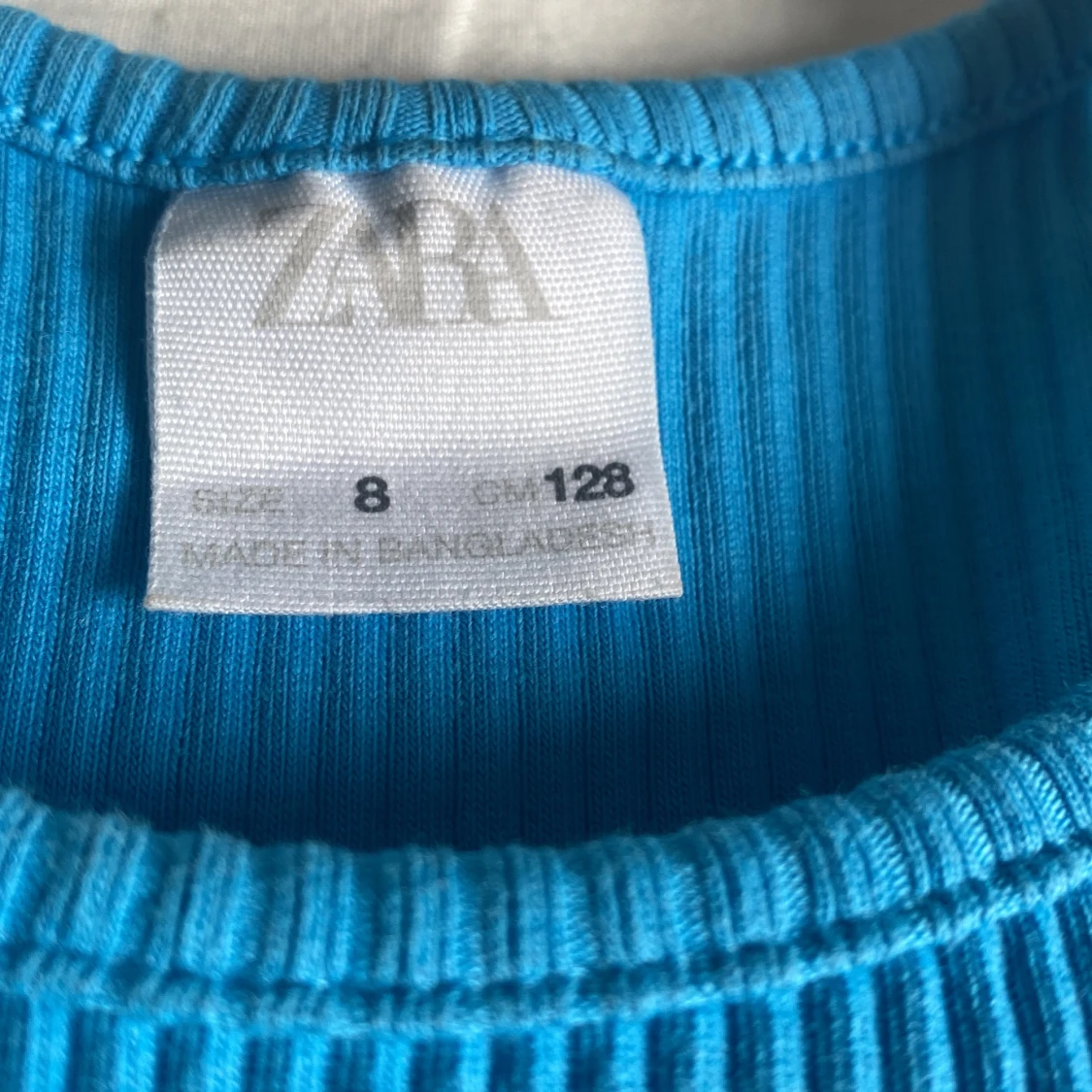 Blåt linne strl 128 - 91