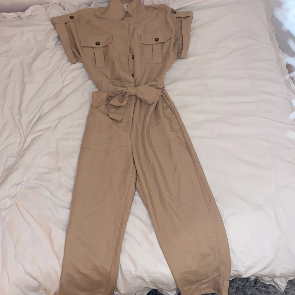 Beige jumpsuit 