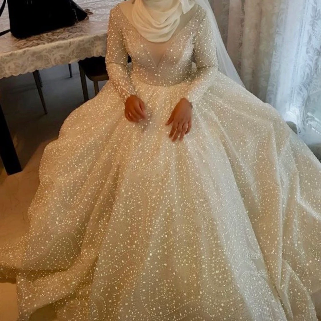 Brudklänning str S - 91