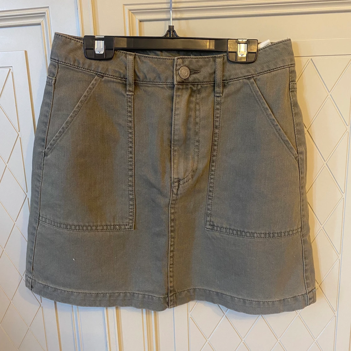 Militärgrön jeans kjol - 90