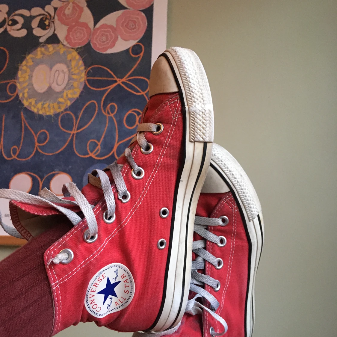 Röda converse 🔥🔥 - 90