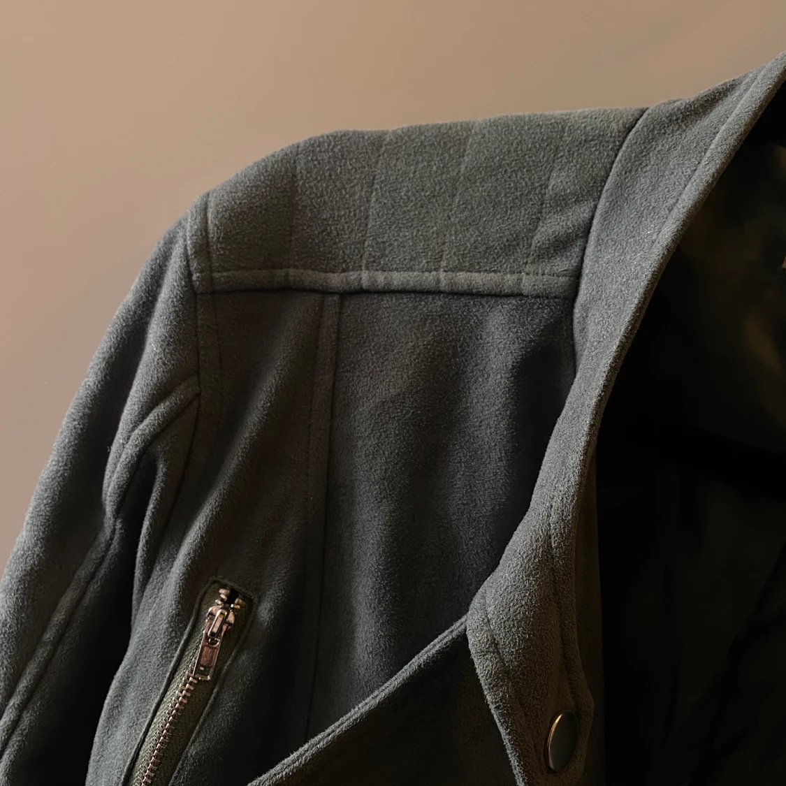 Suede bikerjacka  - 91