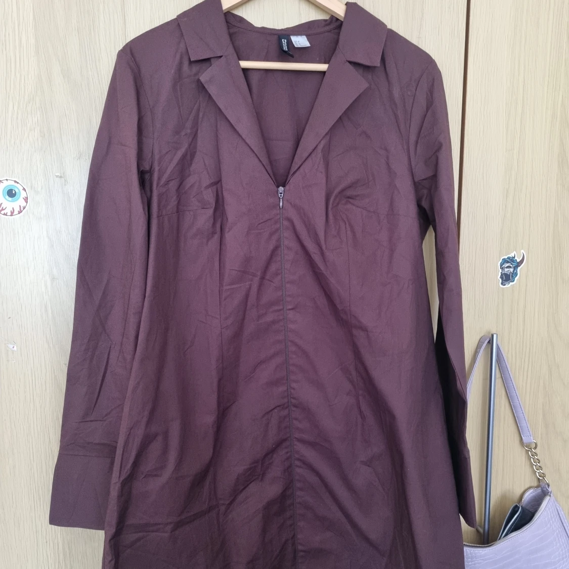 Brun skjortklänning H%M